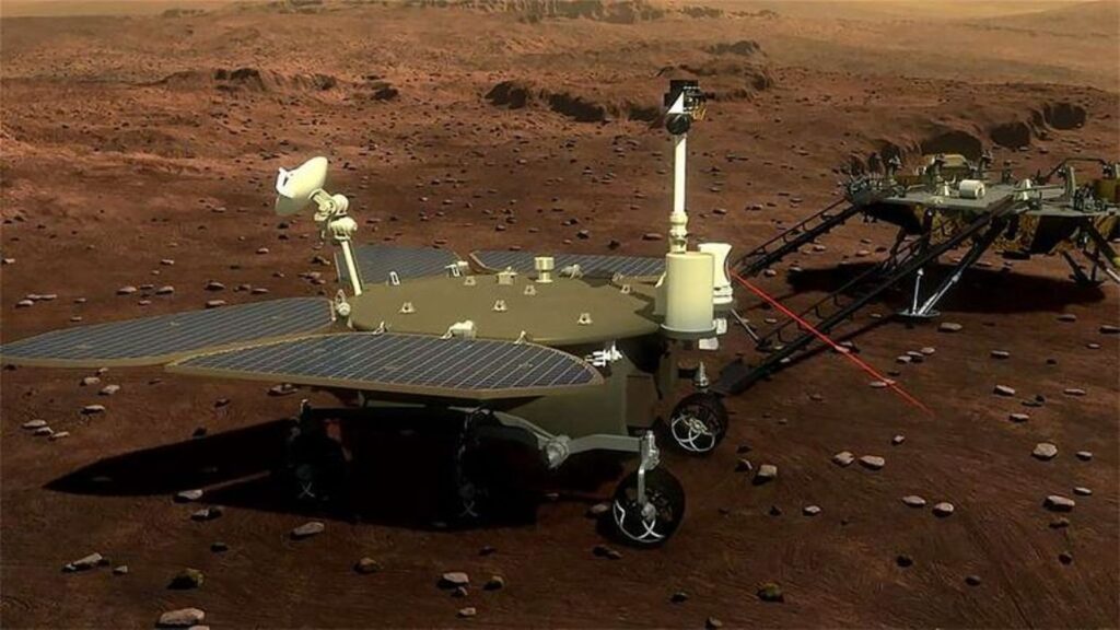 Le robot téléguidé de la Chine sur Mars.