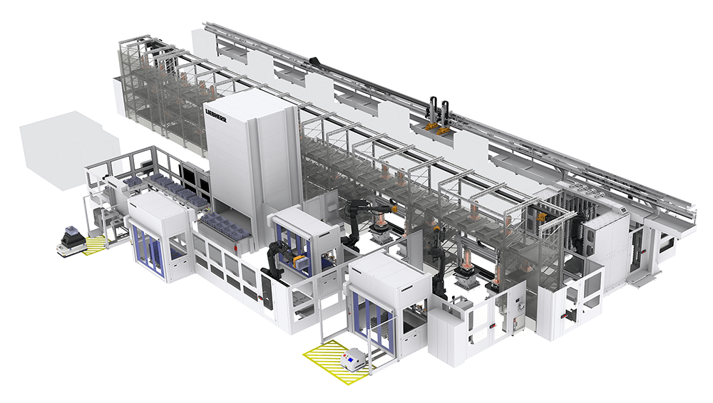 automatisation industrielle palettisation liebherr palett handling system-phs cell control