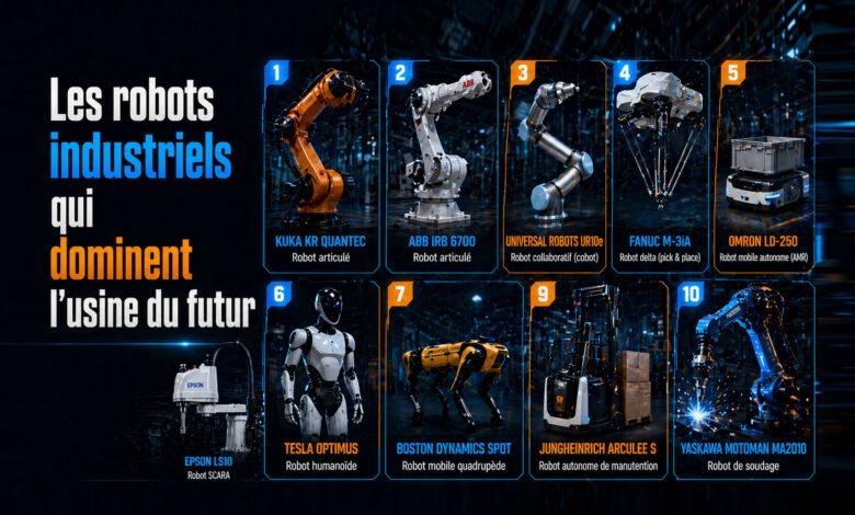 Top 10 robots industriels à connaître